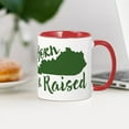 thumbnail image 3 of CafePress - Kentucky Born & Raised Mug - 11 oz Ceramic Mug - Novelty Coffee Tea Cup, 3 of 4