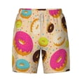 thumbnail image 4 of Lsque Mens Swim Trunks Donuts Pattern - Bathing Suit Compression Liner - Beach Swim Shorts Swimwear - (S-3XL) - Stretch Quick Dry -XX-Large, 4 of 9