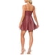 thumbnail image 3 of Vestido A-line de tirantes de espagueti con escote en forma de corazón para mujer, XL, rojo, 3 of 6