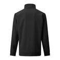 thumbnail image 5 of Men's Casual Outdoor High Neck Half Zip Pocket Pullover Long Sleeve Top, Waffle Knit Shirt for Fall, Hiking and Utility Wear,Black,L, 5 of 5