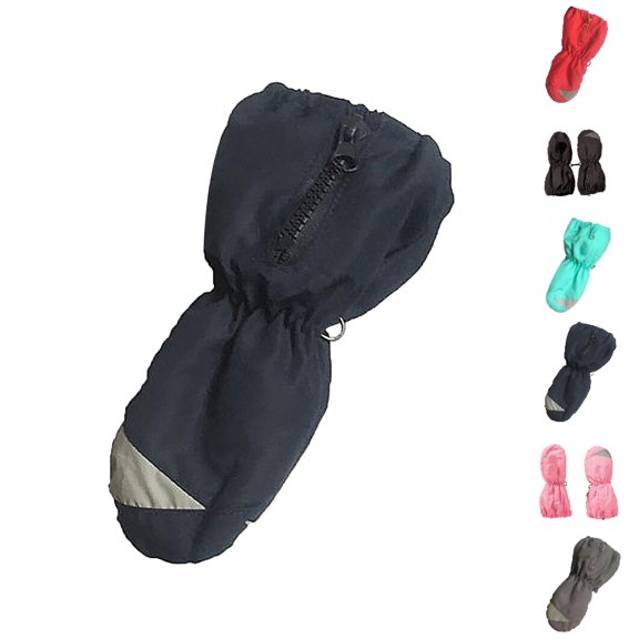 Bmisegm Kids Ski Snow Gloves Insulated Ski Mittens Lined Waterproof Boys Girls Winter Gloves Cold Weather Activities Dark Blue