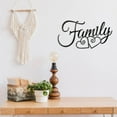 Metal Family Wall Sign, Rustic Decorative Wall Art for Home, Office