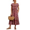 thumbnail image 1 of Vestido WROLEM casual de verano de algodón con bolsillos para mujer 2024, 1 of 5