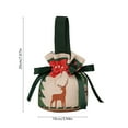 thumbnail image 3 of Luoshdecor Christmas Drawstring Gift Bags,7.9 in Vintage Holiday Candy Xmas Gift Bags,Linen HandBags for Xmas Presents Home Party, 3 of 6