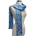 thumbnail image 4 of Blue Floral Print Summer Scarf, 4 of 7