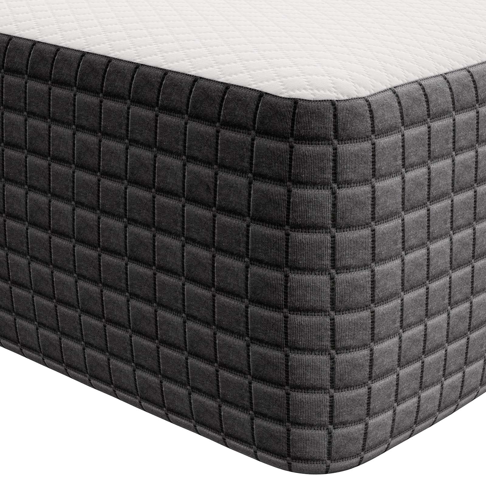 Modway Aveline 10" Modern Style Memory Foam King Mattress in White