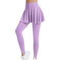 thumbnail image 3 of REALiKUN Women's Sports Skirted Leggings Yoga Skirts Spandex Tights Athletic Tennis Skorts Gym Active Running Bottoms, 3 of 5