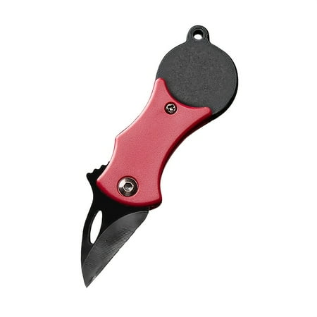 1pc/ 3pcs Small Pocket Knife Cutter Opener with 1.34Inch Blade ABS Colorful Cool Mini Folding Knives EDC Gadgets for Everyday Carry Perfect Gift for Man (Black Orange Red)