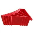 thumbnail image 3 of 4Pack Wheel Chocks Plastic Heavy Duty, Tire Chocks for Travel Trailers, RV, , and Trucks,4 x Wheel Chocks,red, 3 of 5