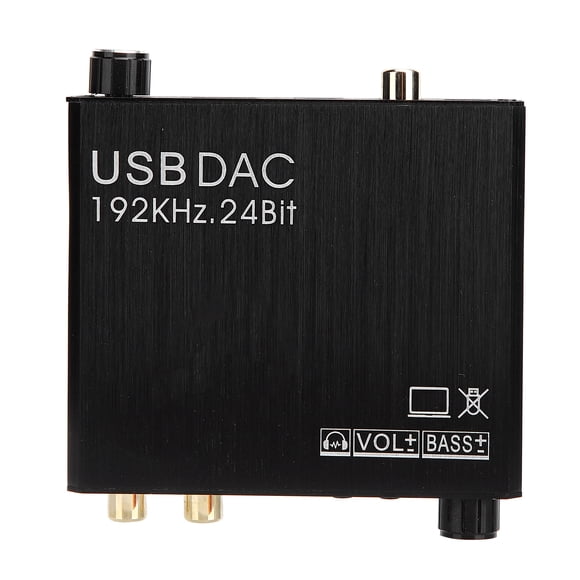 DAC Converter, Adjustable Optical Audio Changer Output 3.5mm Stereo Sound for Audio Conversion