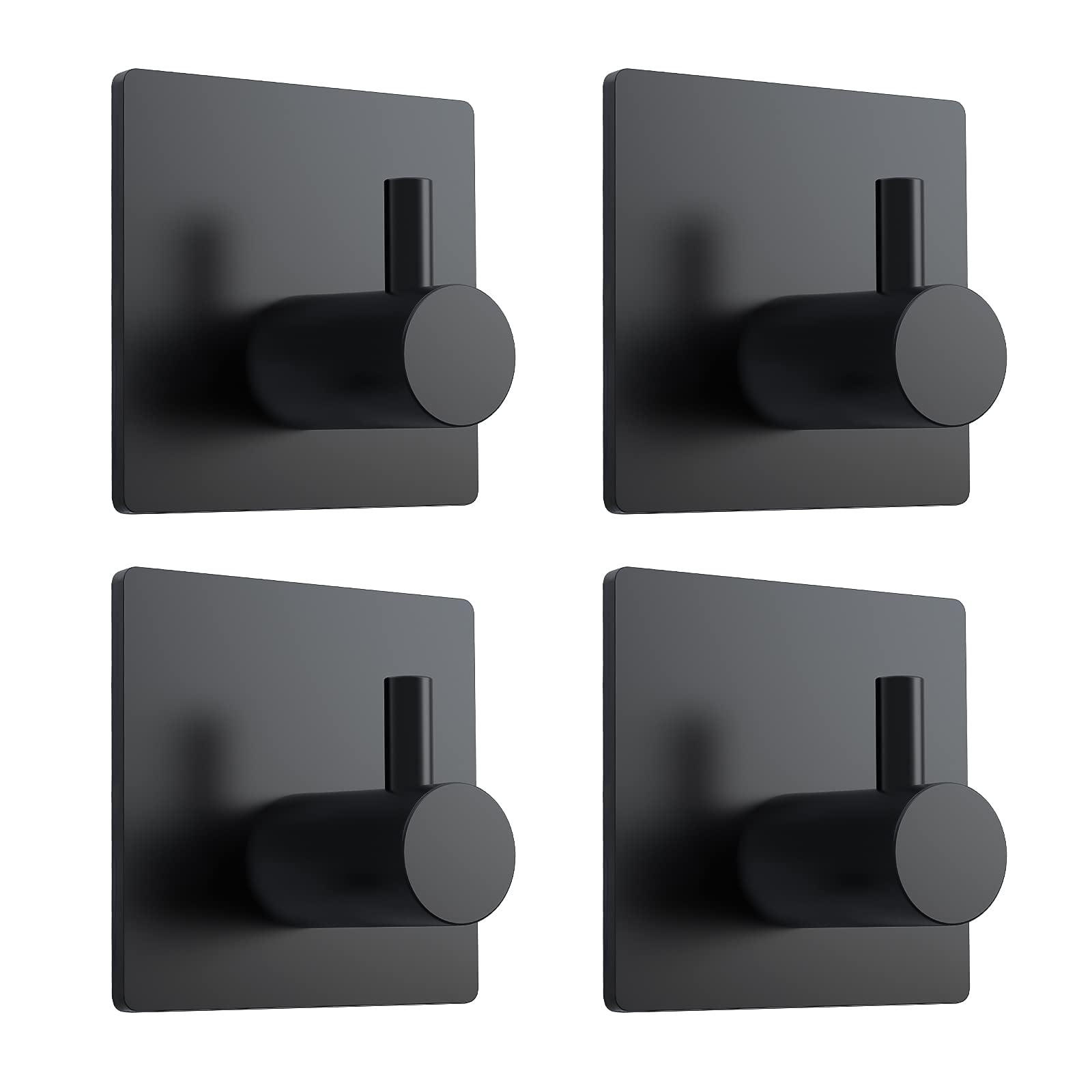 BiJun Sticky Hook, Heavy Duty Wall Hook Aluminum Hook, Hook Wall Mount for Home, Office, Kitchen