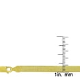 thumbnail image 5 of 925 Sterling Silver 2.5mm - 11.5mm Herringbone Chain, FREE Microfiber Cloth, Yellow Gold Plated Flat Imperial Link Mens Womens Necklace, Giorgio Bergamo, 5 of 8