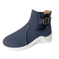 thumbnail image 2 of Zapatos occidentales para mujer, botines informales con correa de hebilla para mujer, zapatos puntiagudos Retro sin cordones Wmkox8yii  FOPL1458, 2 of 4
