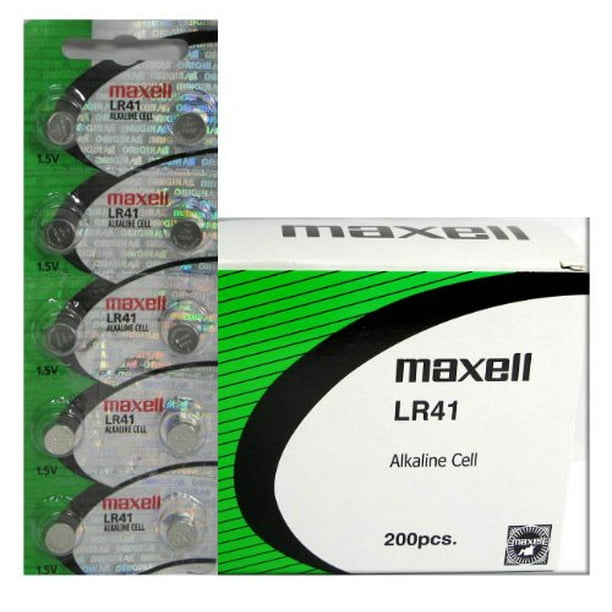 200pcs Maxell LR41 1.5V Alkaline Cell Battery (Box Set)