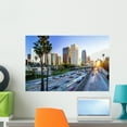 thumbnail image 1 of Los Angeles Downtown Buildings Wall Mural Decal Sticker, Wallmonkeys Peel & Stick Vinyl Graphic (24 in W x 16 in H, 1 of 4