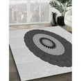 thumbnail image 3 of Ahgly Company Machine Washable Indoor Square Transitional Dim Gray Area Rugs, 3' Square, 3 of 7