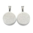 thumbnail image 3 of 304 Stainless Steel Flat Round Tetragrammaton Pentagram Wiccan Pendant Stainless Steel Color 27x24x2mm Hole: 8x4mm, 3 of 6