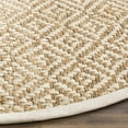 thumbnail image 3 of SAFAVIEH Natural Fiber Tashi Geometric Diamond Braided Jute Rug, Ivory/Natural, 8' Round, 3 of 6