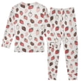 thumbnail image 3 of Boys Pajamas Girls Pajama Cute Strawberries Cute Comfortable Cotton Two-piece Pajama Set, 3 of 7
