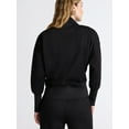 thumbnail image 3 of Scoop Women's and Women's Plus New Scubaknit V Neck Sweatshirt, Sizes XS-4X, 3 of 4