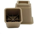 thumbnail image 4 of 3" , 5" or 8" Brown, Adjustable Bed Furniture Legs, Heavy Duty Plastic - Bed Risers Set of 4, 4 of 9