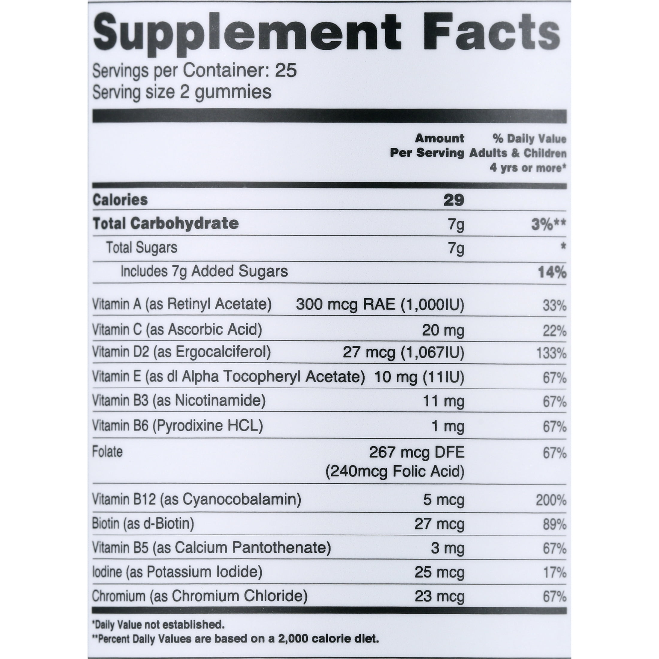 (2 pack) Okay Pure Naturals Multivitamin Gummies with Vitamin C and Biotin, Daily Multivitamin for Women, Red Berry Mix Flavor, 50 Count