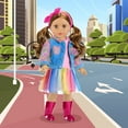 thumbnail image 4 of K.T. Fancy 15 Pcs American 18 Inch Doll Makeup and Accessories with Skirt and Backpack for 18 Inch Doll Makeup Set Dolls Accessories for Children (No Doll), 4 of 7