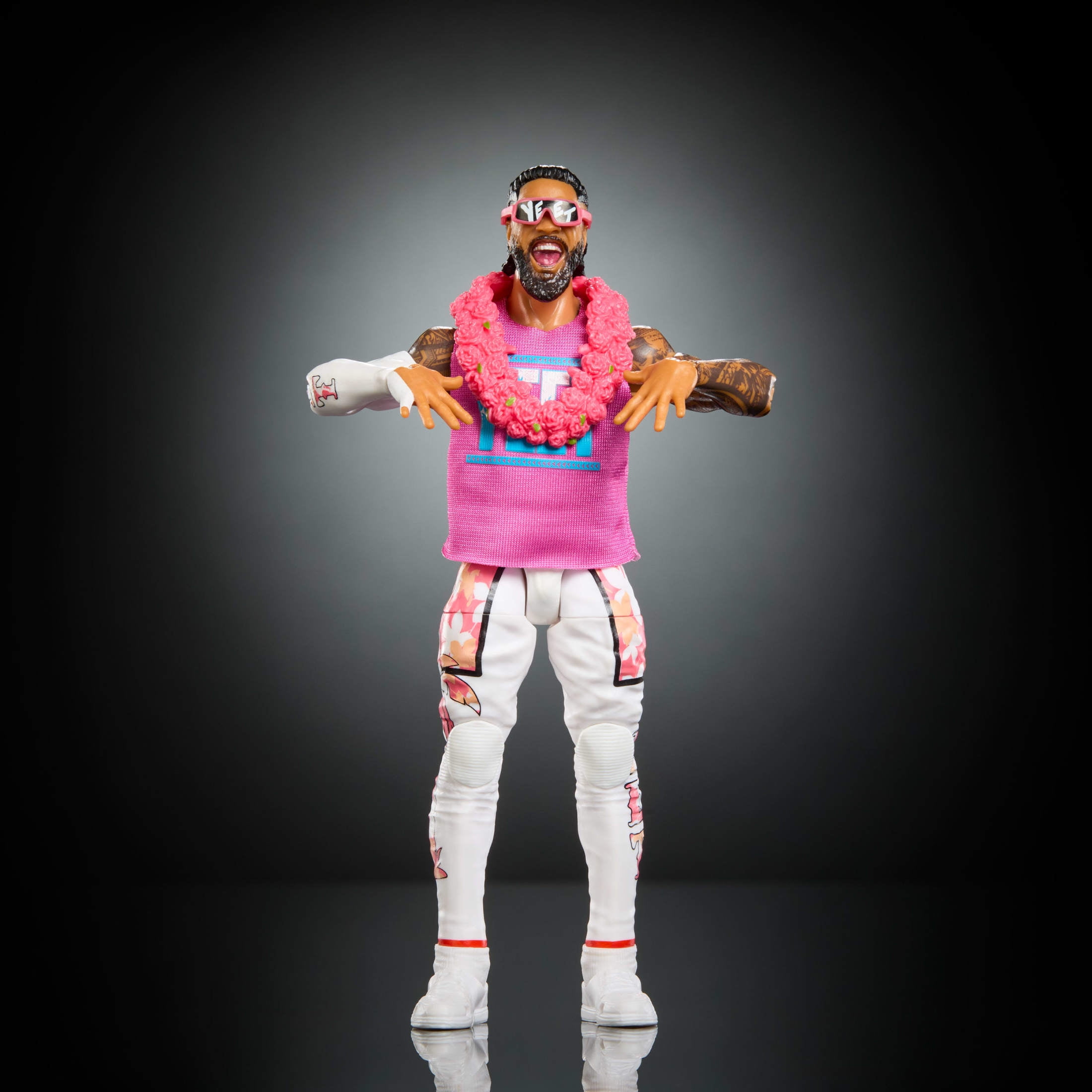 WWE Elite Jey Uso Action Figure, Series #124 Set, 6-inch Collectible with Articulation & Accessories