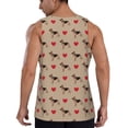 thumbnail image 3 of Fotbe German Shepherd Dog Pattern Men's Quick Dry Workout Tank Top Gym Muscle Tee Fitness Bodybuilding Sleeveless T Shirt Breathable Workout Shirt-Large, 3 of 9