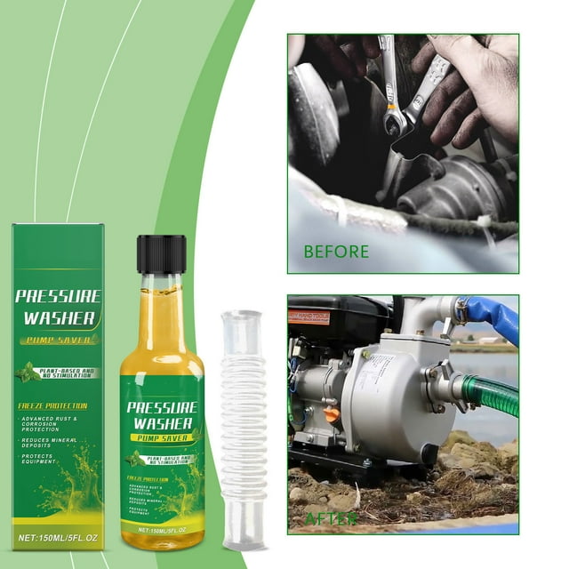 Tyidzon High Pressure Cleaning Pump Protective Solution Antifreeze Lubricant-based Suitable For All Brands Of Hoses Easy To Use Low Od 150ml