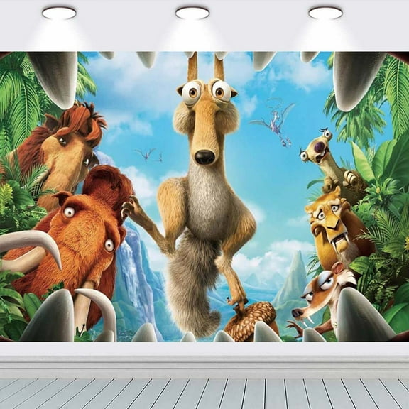 Ice Age school Taspestry Wall Decor Background Backdrop Party Supplies Banner Poster Decor Decorations