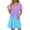 Light Blue, variant on Npasoilc Summer Mini Dress for Women V-Neck Short Sleeve Pleated Skirts Casual loose Ruffle Dress with Pockets