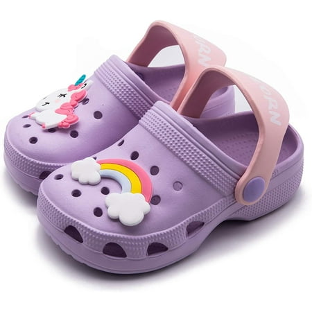 

Toddler Little Kids Clogs Slippers Sandals Non-Slip Girls Boys Clogs Slide Lightweight Garden Shoes Slip-on Beach Pool Shower Slippers