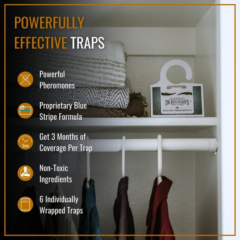 Clothes and Pantry Moth Traps, Powerful Moth Killer for House and Closets