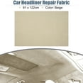 thumbnail image 2 of Unique Bargains Breathable Mesh Fabric 36" L x 48" W Foam Backed for Car Truck RV SUV Interior Trim Protect DIY Beige, 2 of 6