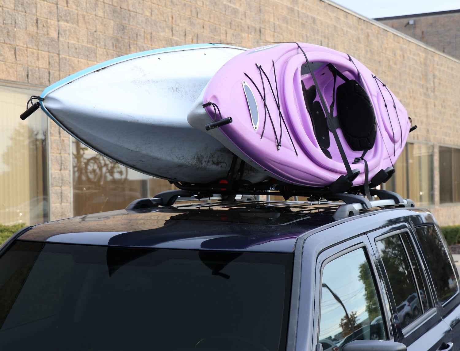 BrightLines Roof Rack Crossbars Kayak Rack Combo Compatible with Chevy Equinox GMC Terrain 2018-2024