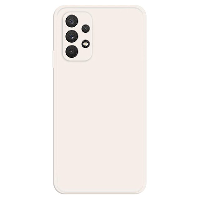 For Samsung Galaxy A32 4G (EU Version) TPU Phone Case Straight Edge Microfiber Lining Design Cover