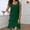 Green, variant on Elegant Women's Dress For Parties Weddings Round Neckline Sparkling Flowy A Line Formal Evening Gown Spring Summer Fall Occasion New Years Eve Dresses for Women Slit Dress Long Evening Party Dresses