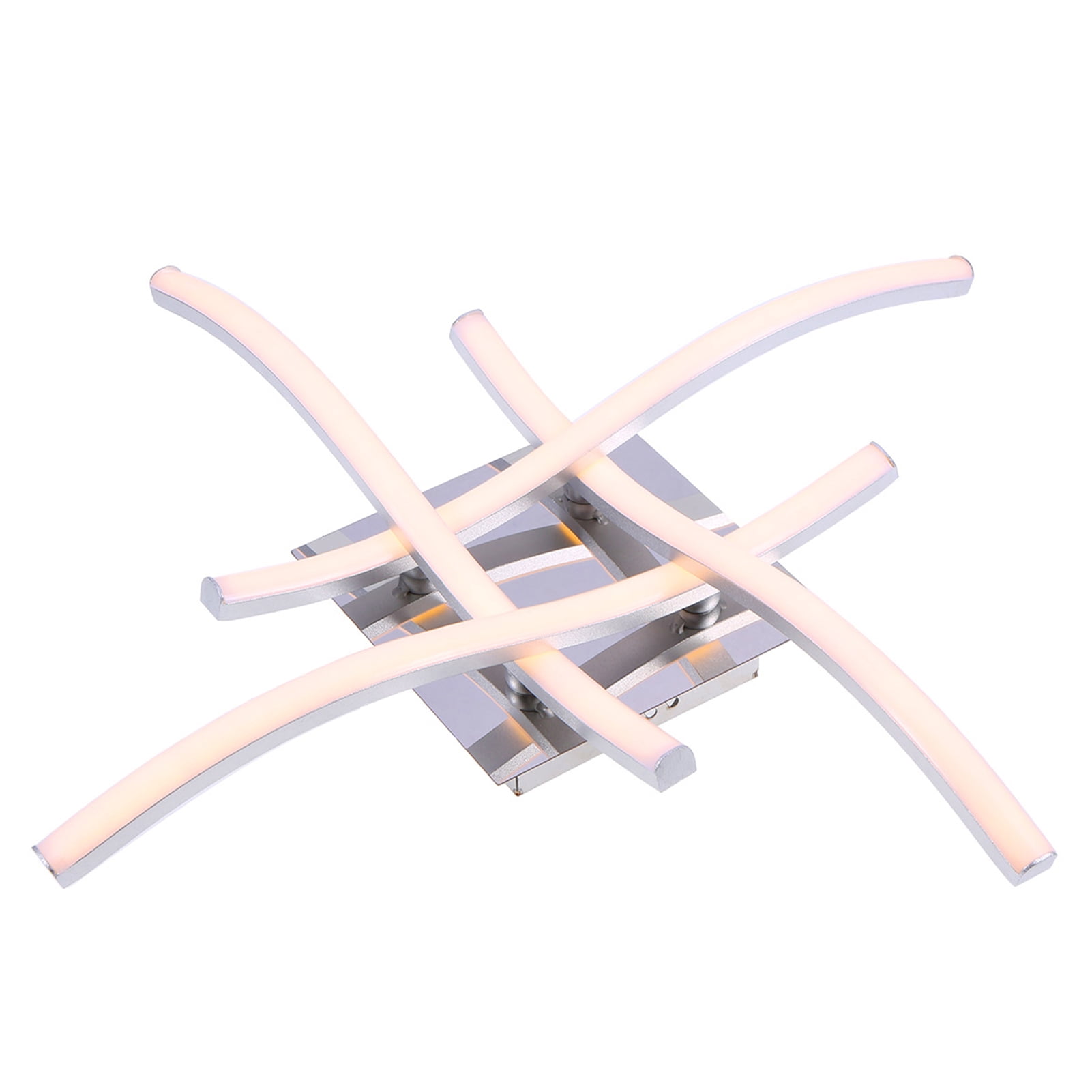 Amdohai 4 Branches L-ED Cuisine Ceiling Light 24W Blanc Chaud