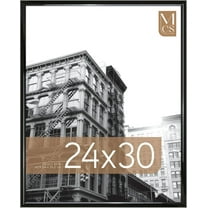 MCS Trendsetter 24x30 Poster Frame Black High-Gloss, Vertical & Horizontal Wall Hanging Large Picture Frame for Photos, Posters & Art Prints (1-Pack)