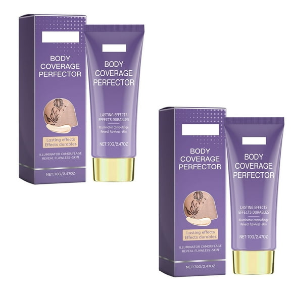 Pisexur Belleza Maquillaje Maquillaje de piernas y cuerpo con brillo natural que cubre tatuajes y más. Maquillaje de piernas, cuerpo y cobertura, perfeccionador, 70 g.para mujeres y hombres