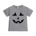 thumbnail image 3 of Byoo Toddler Girl's Fun T‑Shirt Halloween Pumpkin Jack‑O‑Lantern Graphic Short‑Sleeve Tees Summer Shirts, 3 of 5