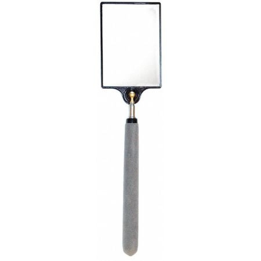 MAGMATE 318 Telescoping Rectangular Glass Inspection Mirror, 32.75