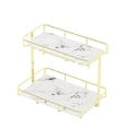 thumbnail image 4 of Organizador de baño Dobbyby Countertop Perfume Makeup Gold, 4 of 9