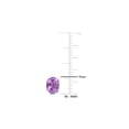 thumbnail image 3 of Gem & Harmony 1.40 Carat (Ctw) Amethyst Oval Stud Earrings in Sterling Silver for Women, 3 of 5