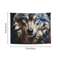 thumbnail image 6 of Uemuo Vintage Blue Floral Wolf Printed 29x37 Inch Tapestry Wall Hanging – Lightweight & Durable – Perfect for Dorm Decor, Beach Throw, Sofa Cover, Tablecloth, 6 of 8