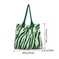 thumbnail image 3 of Bolsa a cuestas Bolso de ganchillo para mujer, bolso de punto de gran capacidad, suave, para playa, vacaciones, compras, 3 of 3