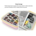 thumbnail image 3 of pitrice Portable Zipper Closure Guitar Pick Storage Bag Waterproof Plectrum Organizer Carrying Case Musical Instrument Pink Full Mesh, 3 of 9