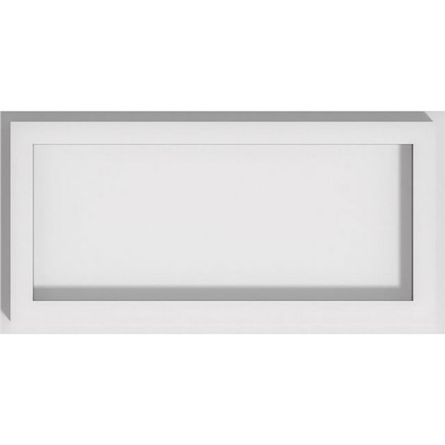 Ekena Millwork CMP10X5RE 5 x 10 in. Rectangle Architectural Grade PVC Contemporary Ceiling Medallion