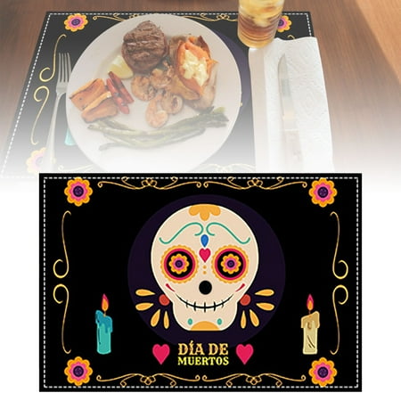 

Table Mats for Dining Room Table Place Mats for round Table Glass Dining Table Set for 4 Dinning Table Clothes Set for 4 Chairs Plate Mat Set round Artoid Mode D Placemats Day Of The Dead Table Mats